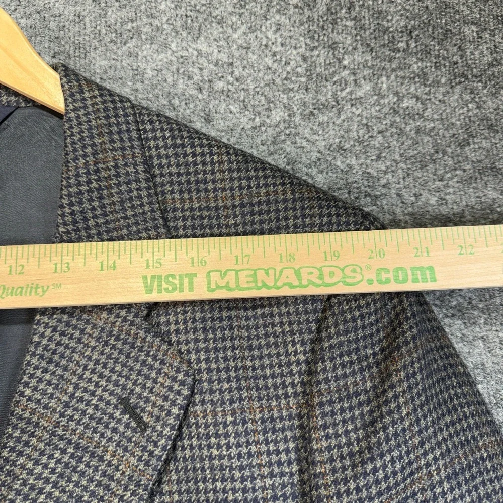Jos. A. Bank Executive Collection Blazer Mens 44R Blue Lambswool‎ Herringbone